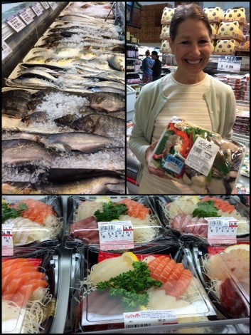 Fish department at Galleria Market | FoodieGoesHealthy.com