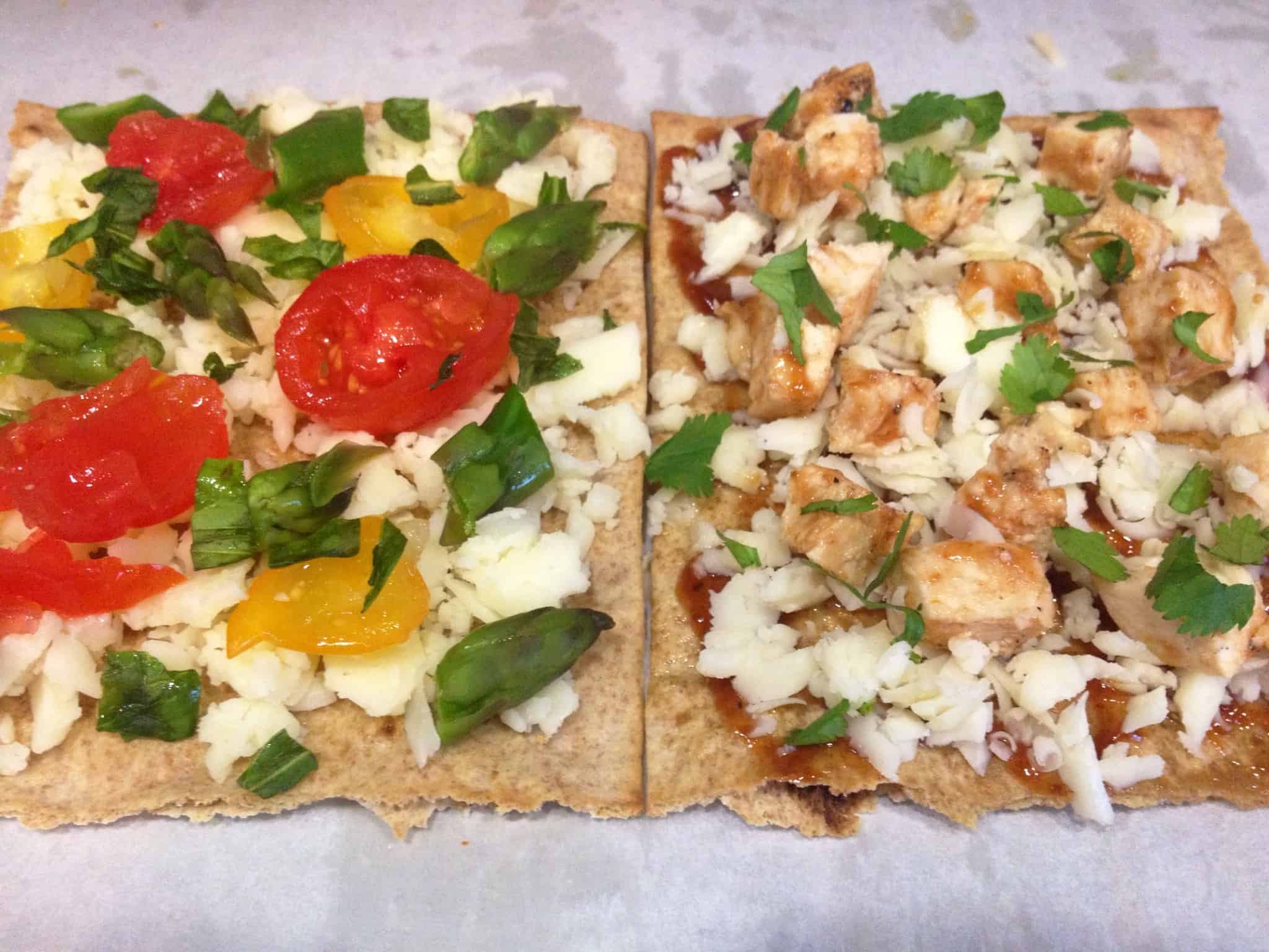 Weekday Easy Lavash Pizza | FoodieGoesHealthy.com