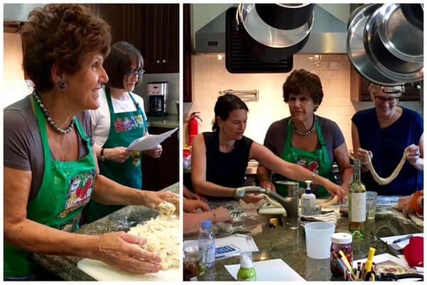 Joan Nathan's cooking class in action | FoodieGoesHealthy.com