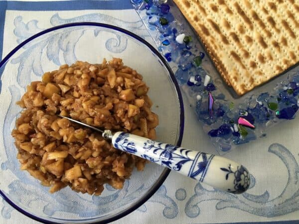 Apple Haroset is a family Passover seder tradition. | FoodieGoesHealthy.com
