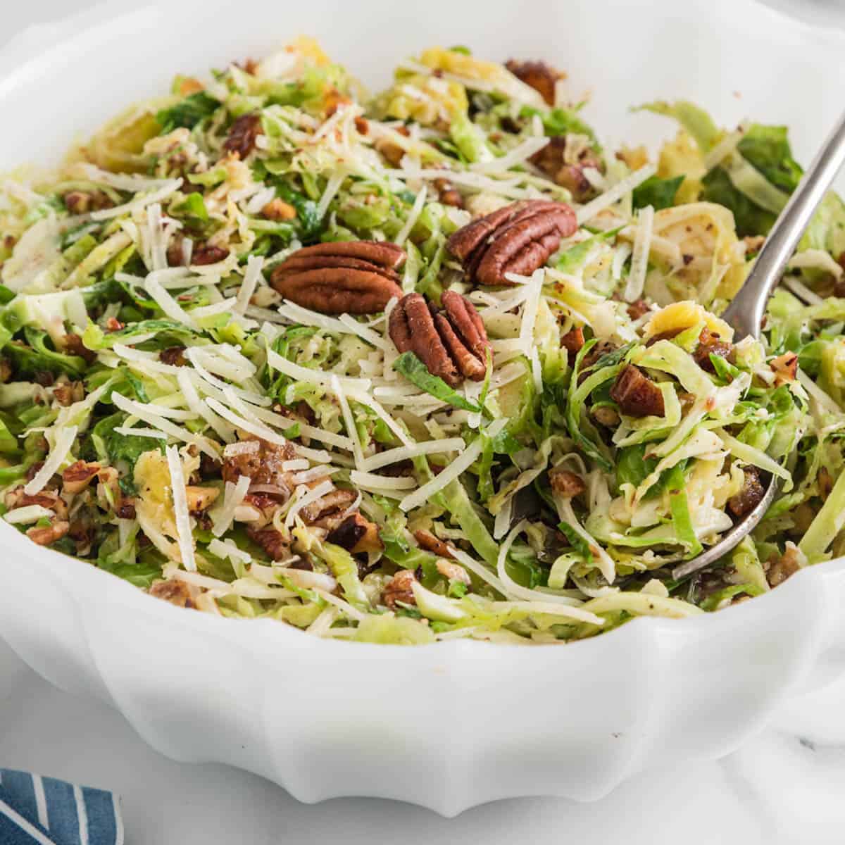 Shaved Brussels Sprouts and Parmesan Salad