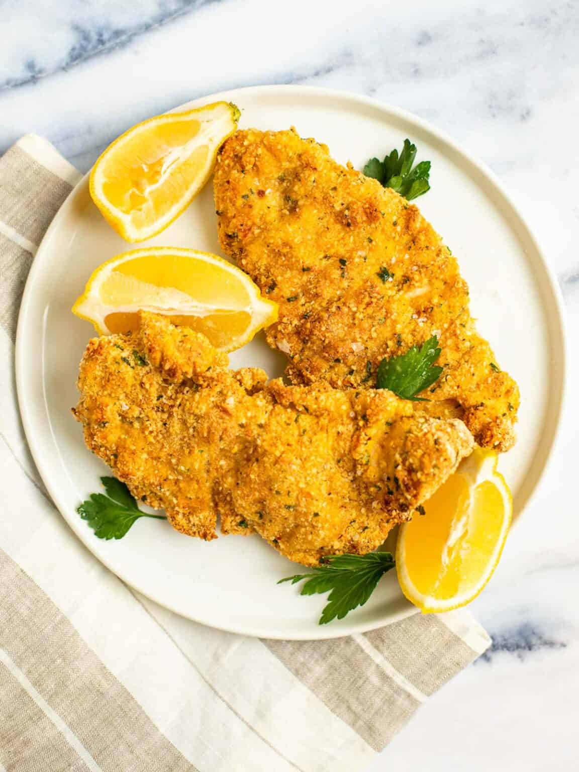 Crispy Baked Chicken Schnitzel Danas Table