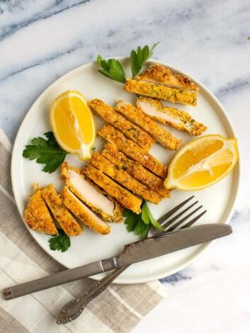 Chicken Schnitty Crispy Baked Chicken Schnitzel - Danas Table